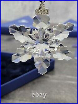 Swarovski Annual Crystal Ornament 2008 Snowflake Complete