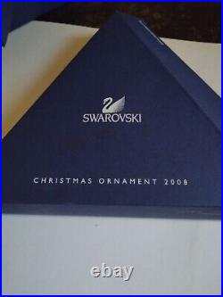 Swarovski Annual Crystal Snowflake Christmas Ornament 2008 #0942045