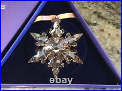 Swarovski Annual Edition 2020 Festive Snowflake Gold Crystal Ornament #5489192
