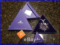 Swarovski Annual Edition Crystal Star/snowflake Christmas Ornament 2002 Mib