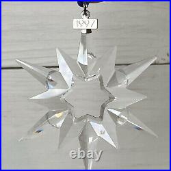 Swarovski Annual Snowflake 1997 Crystal Christmas Ornament Box Paper CHIP