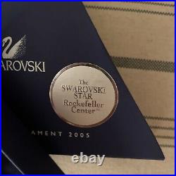 Swarovski Annual Swan Signed Crystal 2005 ROCKEFELLER Star Christmas Ornament