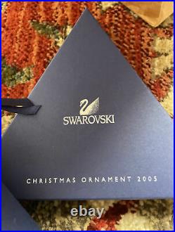 Swarovski Annual Swan Signed Crystal 2005 ROCKEFELLER Star Christmas Ornament