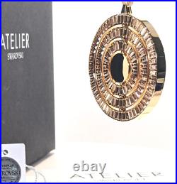 Swarovski Atelier Icon of Design Crystal ORNAMENT Gold Tone 5572958 Genuine MiB
