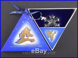 Swarovski Austria Crystal 1994 ANNUAL STAR CHRISTMAS ORNAMENT SNOWFLAKE Box