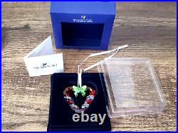 Swarovski Candy Cane Heart Ornament Christmas #5403314 NEW