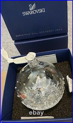 Swarovski Christmas 2014 Ball Ornament Limited Crystal 5059023 Retired
