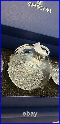 Swarovski Christmas 2016 Ball Ornament Set Annual Edition Crystal # 5223282
