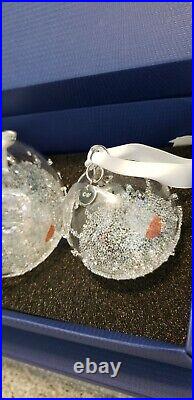 Swarovski Christmas 2016 Ball Ornament Set Annual Edition Crystal # 5223282