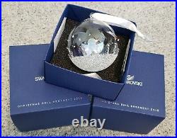 Swarovski Christmas Ball Ornament 2015 Limited Crystal 5135821 Retired