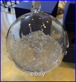 Swarovski Christmas Ball Ornament 2016 Limited Crystal 5221221 Retired