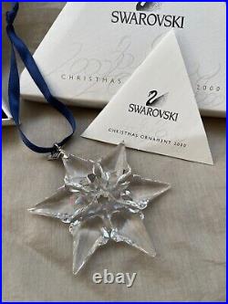 Swarovski Christmas Crystal Ornament 2000 Snowflake Holiday Original BOX Japan