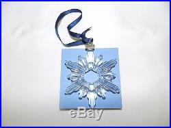 Swarovski Christmas Crystal Star Snowflake Ornament Year 1998 ^
