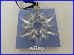 Swarovski Christmas Crystal Star Snowflake Ornament Year 1998 ^