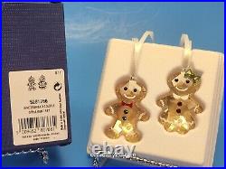 Swarovski Christmas Gingerbread Couple Ornament Crystal # 5281766 MIB Complete