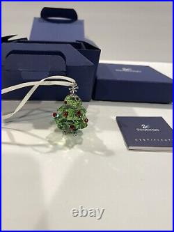 Swarovski Christmas Holiday Green Peridot Tree Star Red Ornament Star 904990