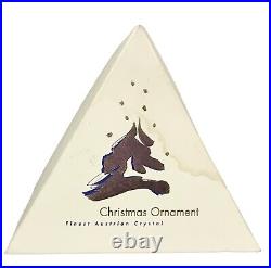 Swarovski Christmas Holiday Ornament 1995 Finest Austrian Crystal Original Box