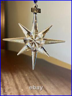 Swarovski Christmas Ornament 1995 Mint With Box Box has writing on it
