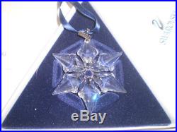 Swarovski Christmas Ornament 2000 Crystal Star snowflake annual edition in box
