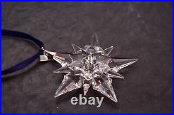 Swarovski Christmas Ornament Annual Box 2001 Snowflake Star Lead Crystal