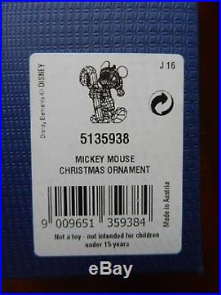 Swarovski Christmas Ornament Crystal Disney Mickey Mouse figurine No 5135938