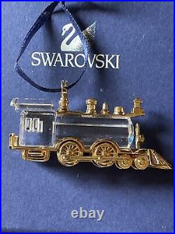 Swarovski Christmas Ornament Train Locomotive from Crystal Memories
