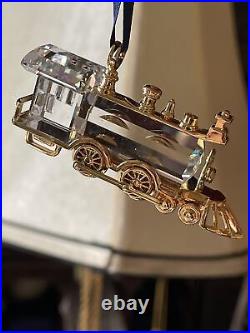 Swarovski Christmas Ornament Train Locomotive from Crystal Memories