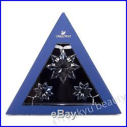 Swarovski Christmas Star Ornament Set 2013 One Large Crystal, Two Small NIB
