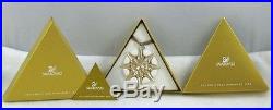 Swarovski Crystal #1026761 SCS Golden Snowflake 1st Ed ORNAMENT Christmas 2009