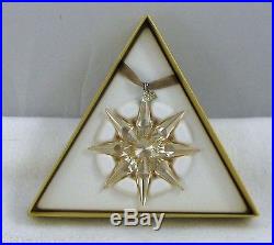 Swarovski Crystal #1026761 SCS Golden Snowflake 1st Ed ORNAMENT Christmas 2009