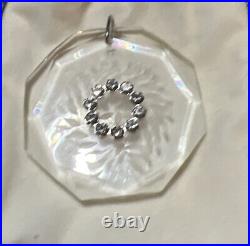 Swarovski Crystal 1988 Peace Etched Limited Edition Christmas Ornament