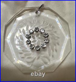 Swarovski Crystal 1988 Peace Etched Limited Edition Christmas Ornament