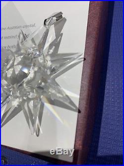 Swarovski Crystal 1991 Annual Christmas Star Ornament MIB COA NEW OLD STOCK
