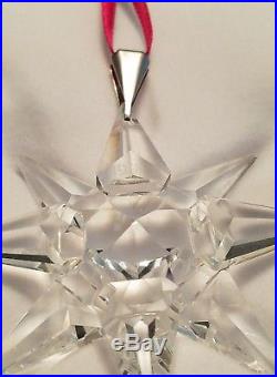 Swarovski Crystal 1991 Annual Holiday Snowflake Christmas Ornament Mib Htf Rare