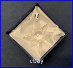 Swarovski Crystal 1991 First Annual Star / Snowflake Christmas Ornament with Box