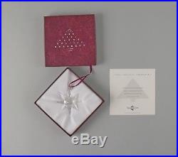 Swarovski Crystal 1991-STAR Annual Christmas Ornament with Box & COA