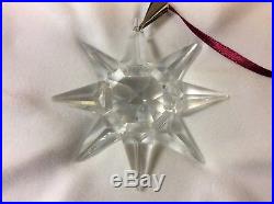 Swarovski Crystal 1991 STAR Annual Christmas Ornament with Box & COA Pre Owned