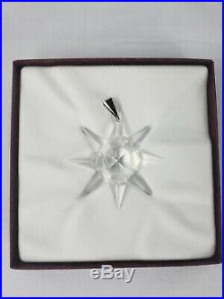 Swarovski Crystal 1991 Snowflake Annual Christmas Ornament In Original Box