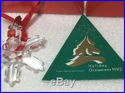 Swarovski Crystal 1992 Annual Christmas Holiday Snowflake Ornament