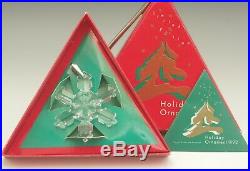 Swarovski Crystal 1992 Annual Star Snowflake Christmas Ornament Original Box