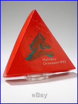 Swarovski Crystal 1992 Annual Star Snowflake Christmas Ornament with Box Rare
