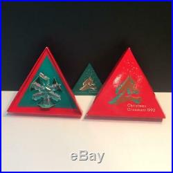 Swarovski Crystal 1992 Christmas Tree Ornament Mint In Box + Certificate S4156