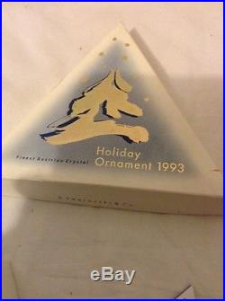 Swarovski Crystal 1993 Annual Christmas Ornament Star Snowflake