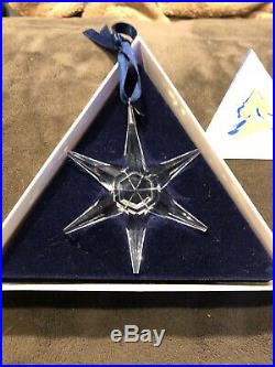 Swarovski Crystal 1993 Annual Snowflake Ornament Christmas EUC in Original Box