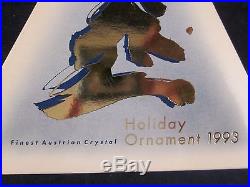 Swarovski Crystal 1993 Christmas Holiday Ornament Star Snowflake EXCELLENT BOX