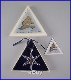 Swarovski Crystal 1993-STAR Annual Christmas Ornament with Box & COA