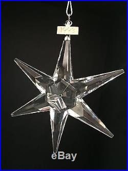 Swarovski Crystal 1993 Snowflake Star Christmas Ornament RARE Ex Cond