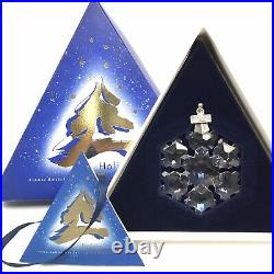 Swarovski Crystal 1994 Annual Snowflake, Star Christmas Ornament with Box, COA