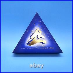 Swarovski Crystal 1994 Snowflake Star Christmas Holiday Ornament with Box & Cert