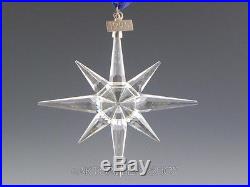 Swarovski Crystal 1995 ANNUAL STAR CHRISTMAS ORNAMENT SNOWFLAKE Mint Box COA